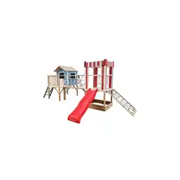 Netto Marken-Discount Home Deluxe Spielpark inkl. Rutsche WUNTERLAND Blau - 555 x 340 cm Angebot