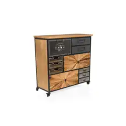 Netto Marken-Discount hjh LIVING Sideboard CONTINENTO XL Holz Angebot