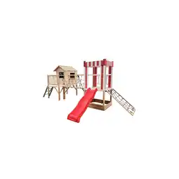Netto Marken-Discount Home Deluxe Spielpark inkl. Rutsche WUNTERLAND Natur - 555 x 340 cm Angebot