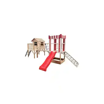 Netto Marken-Discount Home Deluxe Spielpark inkl. Rutsche WUNTERLAND Natur - 555 x 340 cm Angebot