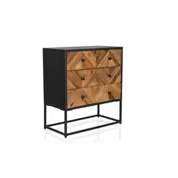 Netto Marken-Discount hjh LIVING Sideboard SANTJAGO BLACK SUN L Holz Angebot