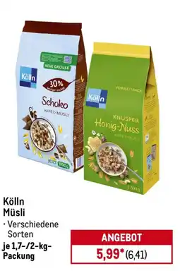 METRO Kölln Müsli Angebot