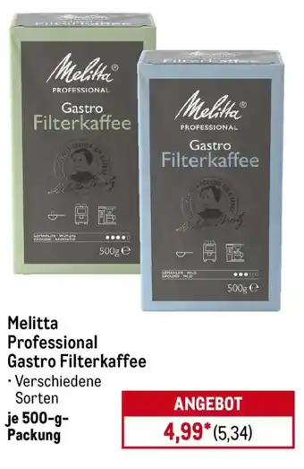 METRO Melitta Professional Gastro Filterkaffee Angebot