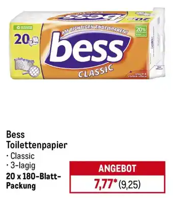 METRO Bess Toilettenpapier Angebot