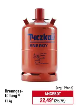 METRO Brenngas- füllung Angebot