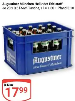 Globus Augustiner München Hell oder Edelstoff Angebot