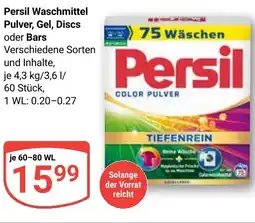 Globus Persil Waschmittel Pulver, Gel, Discs oder Bars Angebot