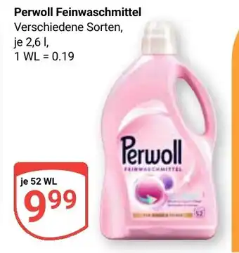 Globus Perwoll Feinwaschmittel Angebot