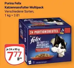 Globus Purina Felix Katzennassfutter Multipack Angebot