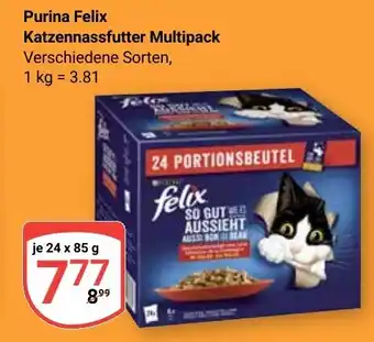 Globus Purina Felix Katzennassfutter Multipack Angebot