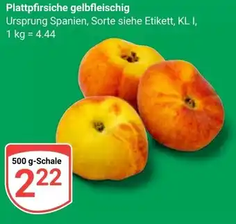Globus Plattpfirsiche gelbfleischig Angebot