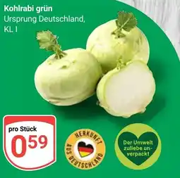 Globus Kohlrabi grün Angebot