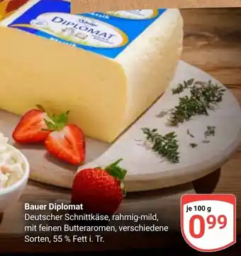 Globus Bauer Diplomat Deutscher Schnittkäse Angebot