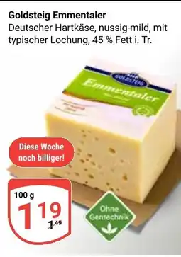 Globus Goldsteig Emmentaler Angebot