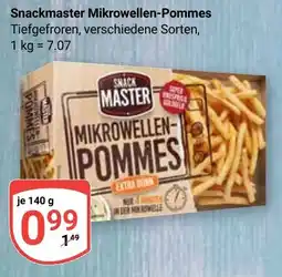 Globus Snackmaster Mikrowellen-Pommes Tiefgefroren Angebot