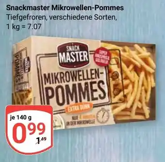 Globus Snackmaster Mikrowellen-Pommes Tiefgefroren Angebot