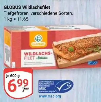 Globus GLOBUS Wildlachsfilet Angebot