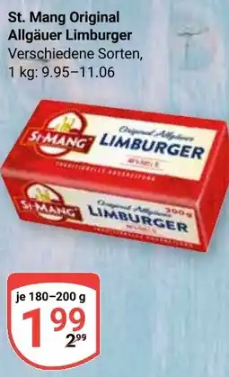 Globus St. Mang Original Allgäuer Limburger Angebot