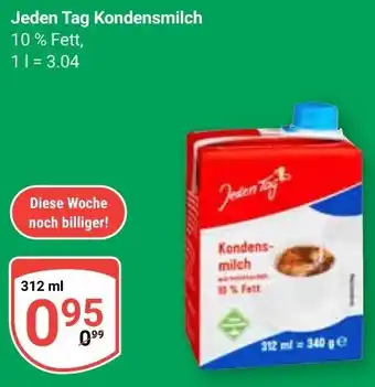 Globus Jeden Tag Kondensmilch Angebot
