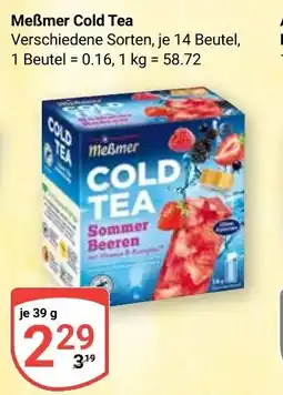 Globus Meẞmer Cold Tea Angebot