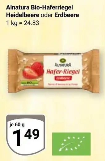 Globus Alnatura Bio-Haferriegel Heidelbeere oder Erdbeere Angebot