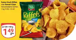 Globus Funny-frisch Riffels oder Kessel-Chips Angebot