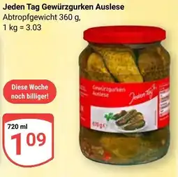 Globus Jeden Tag Gewürzgurken Auslese Angebot