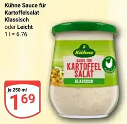 Globus Kühne Sauce für Kartoffelsalat Klassisch oder Leicht Angebot