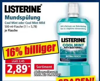 Norma LISTERINE Mundspülung Angebot