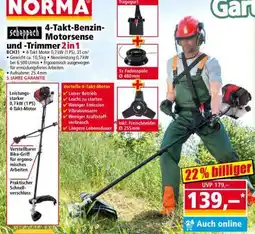 Norma 4-Takt-Benzin-Motorsense und -Trimmer 2in1 Angebot