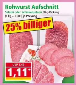 Norma Rohwurst Aufschnitt Angebot