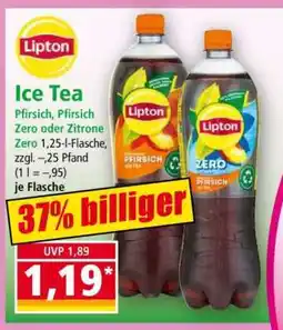 Norma Lipton Ice Tea Pfirsich, Pfirsich Zero oder Zitrone Zero Angebot
