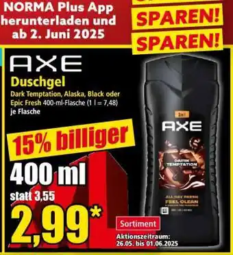 Norma AXE Duschgel Angebot