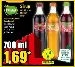 Norma TRIMM Sirup mit Kirsch-, Pfirsich- oder Wassermelonen-Geschmack Angebot