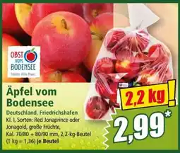 Norma Äpfel vom Bodensee Angebot