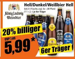 Norma König Ludwig Weissbier Hell/Dunkel/Weißbier Hell Angebot