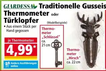 Norma Traditionelle Gusseis Thermometer oder Türklopfer Angebot