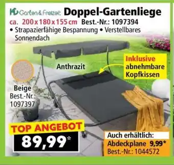 Norma Doppel-Gartenliege Angebot