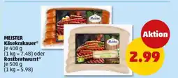 PENNY MEISTER Käsekrakauer oder Rostbratwurst Angebot
