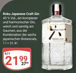 Globus Roku Japanese Craft Gin Angebot