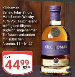 Globus Kilchoman Sanaig Islay Single Malt Scotch Whisky Angebot