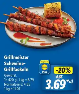 Lidl Grillmeister Schweine- Grillfackeln Angebot