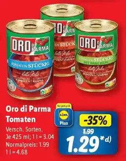Lidl Oro di Parma Tomaten Angebot