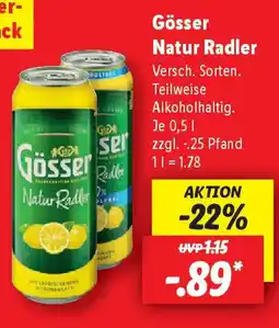 Lidl Gösser Natur Radler Angebot