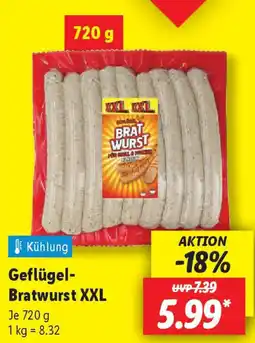 Lidl Geflügel- Bratwurst XXL Angebot