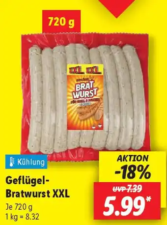 Lidl Geflügel- Bratwurst XXL Angebot