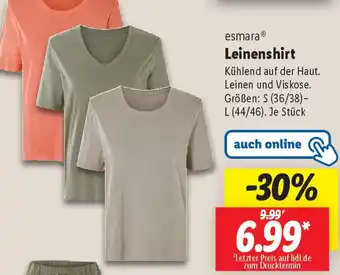 Lidl esmara Leinenshirt Angebot