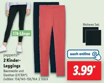 Lidl pepperts! 2 Kinder Leggings Angebot