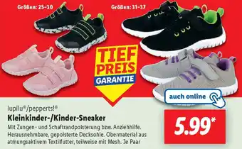 Lidl lupilu/pepperts! Kleinkinder-/Kinder-Sneaker Angebot