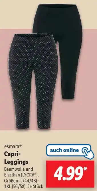 Lidl esmara Capri Leggings Angebot